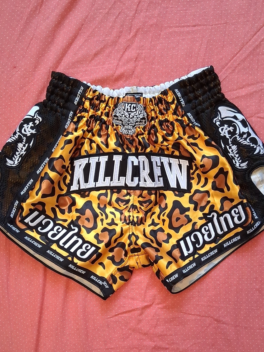 Kill Crew Muay Thai Shorts, Small/XS